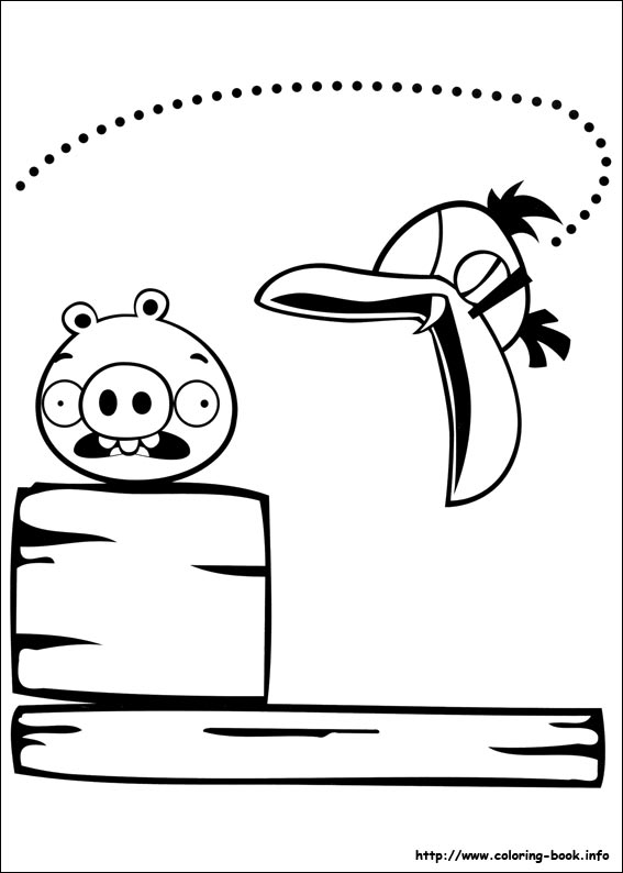 Plansa de colorat cu Angry Birds 124 29